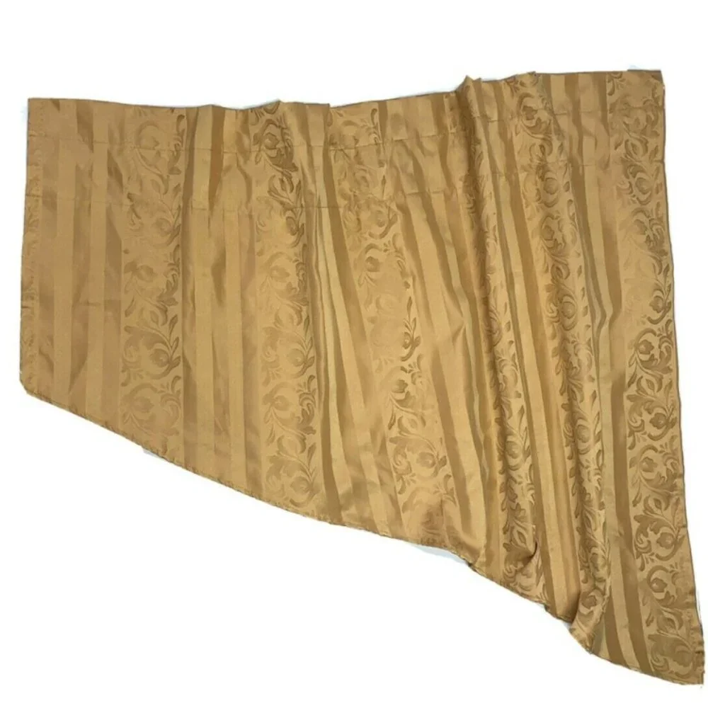 2 Discontinued Luxury Valances Curtains Gold HTF